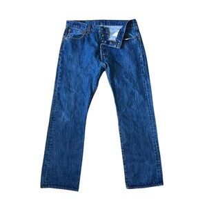 Levi's Men's 501 Original Fit Straight Leg Button Fly Jeans 34x30 Medium Wash